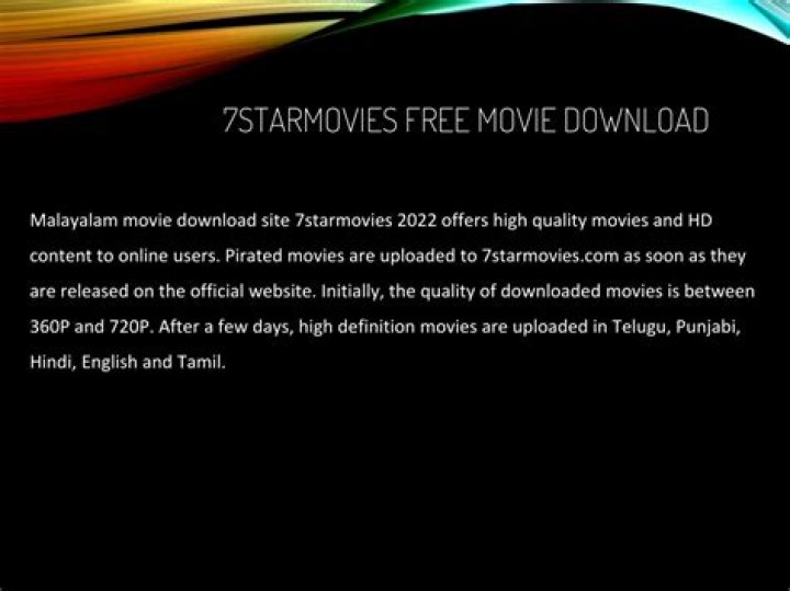 7Star Movies: Your Ultimate Destination for Movie Entertainment