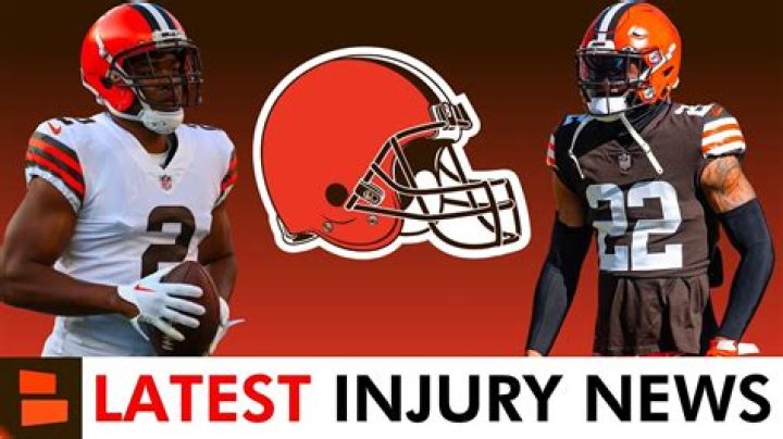 Browns Injury Report: Staying Updated on Cleveland's Key Players