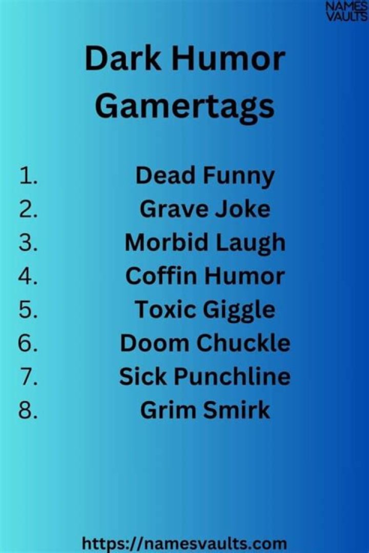 Unleashing the Dark Side: The Best Dark Humor Gamertags