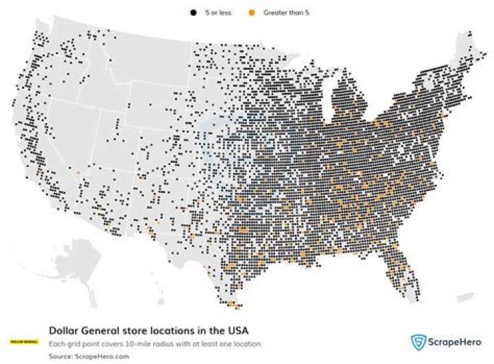 The Extensive Reach and Impact of Dollar General Locations