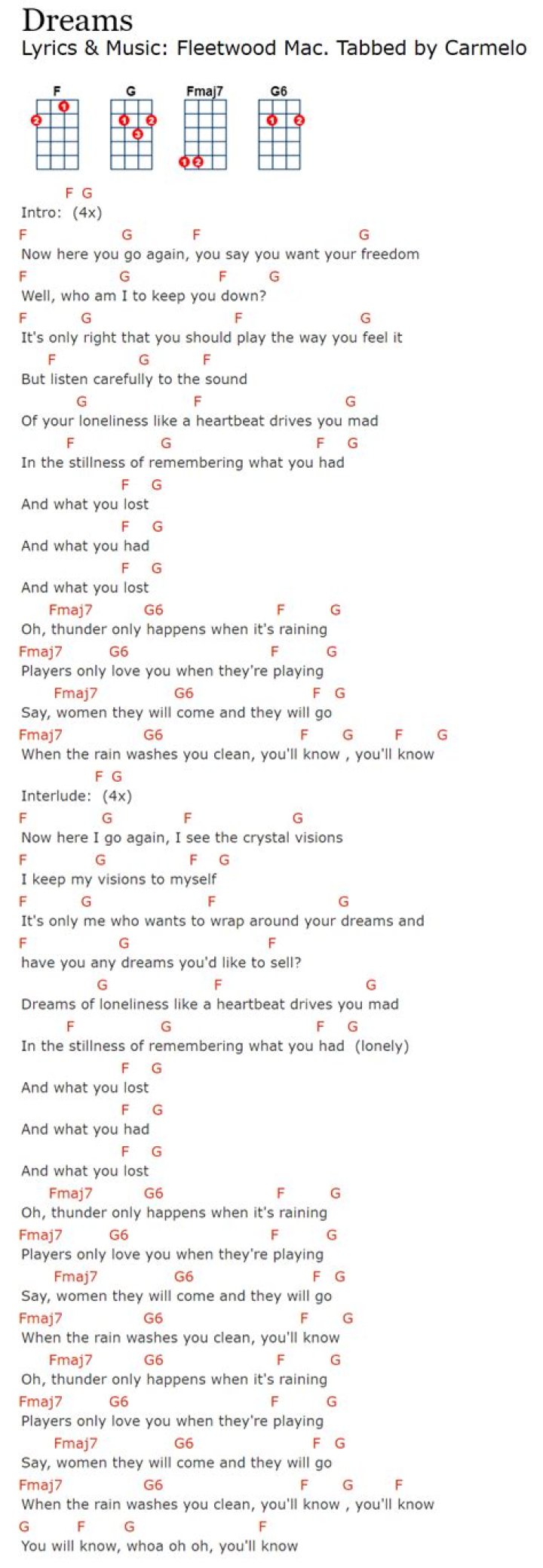 Dreams by Fleetwood Mac Chords: A Comprehensive Guide to Playing This Classic Hit