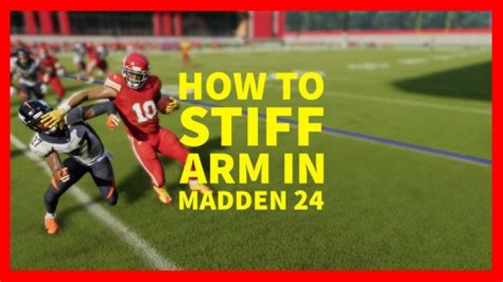 How to Stiff Arm in Madden 24: Mastering the Art of the Move