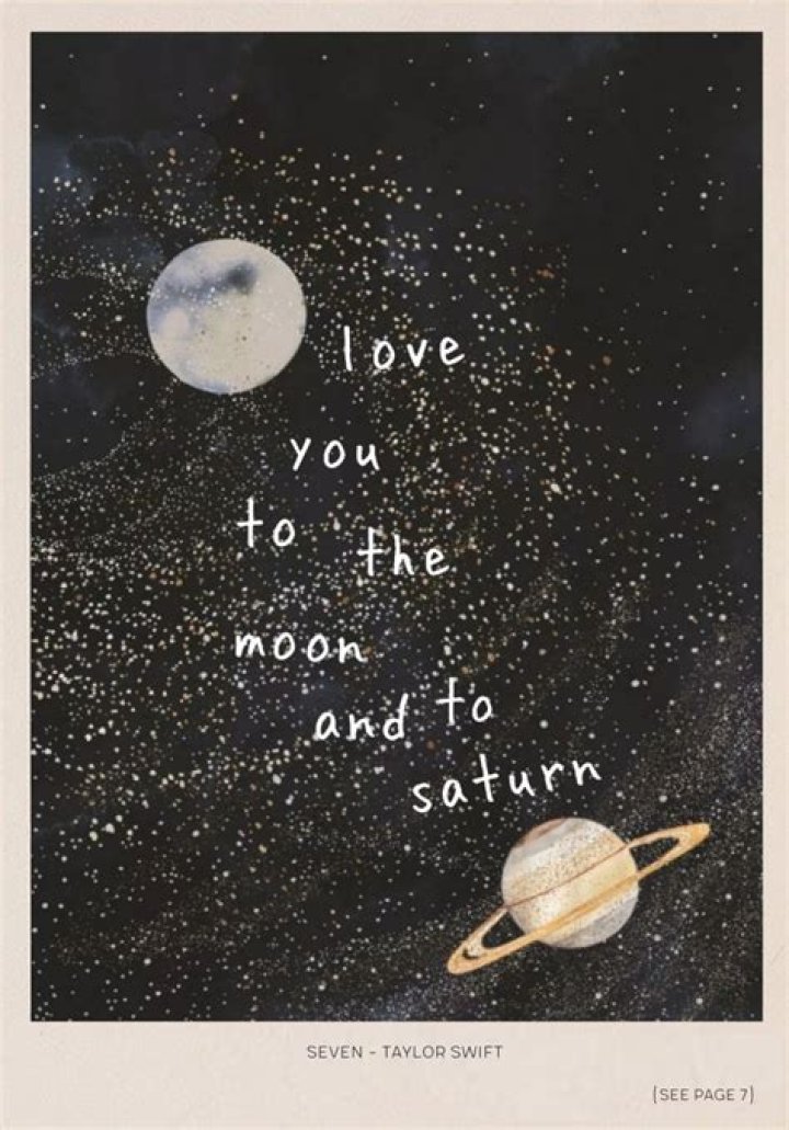 I Love You to the Moon and to Saturn