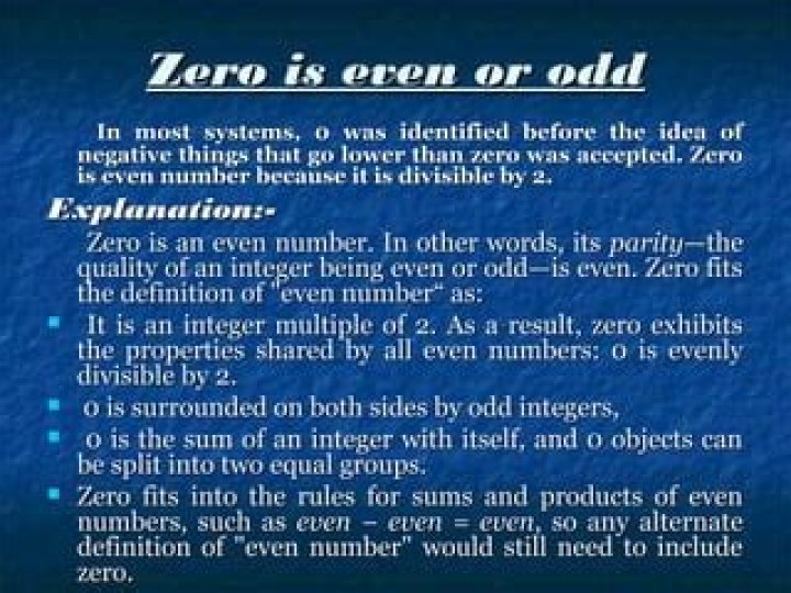 Is Zero an Even Number? Understanding the Mathematical Concept