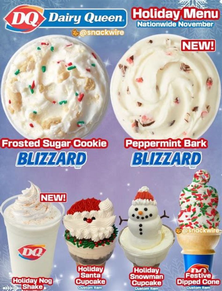 Discover the Delightful Last Year Dairy Queen Christmas Flavors