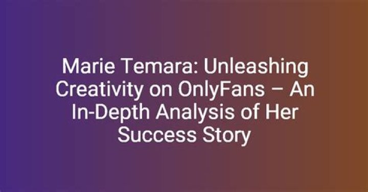 Marie Temara Fans: A Deep Dive into Her Rising Popularity
