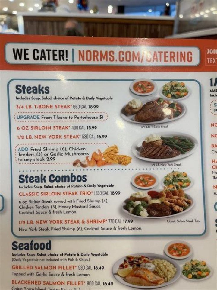 Exploring the Norms Menu: A Culinary Journey
