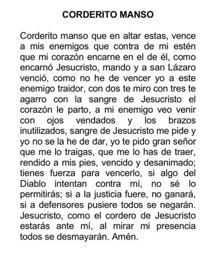 Oración Corderito Manso: A Deep Dive into Its Significance and Practice