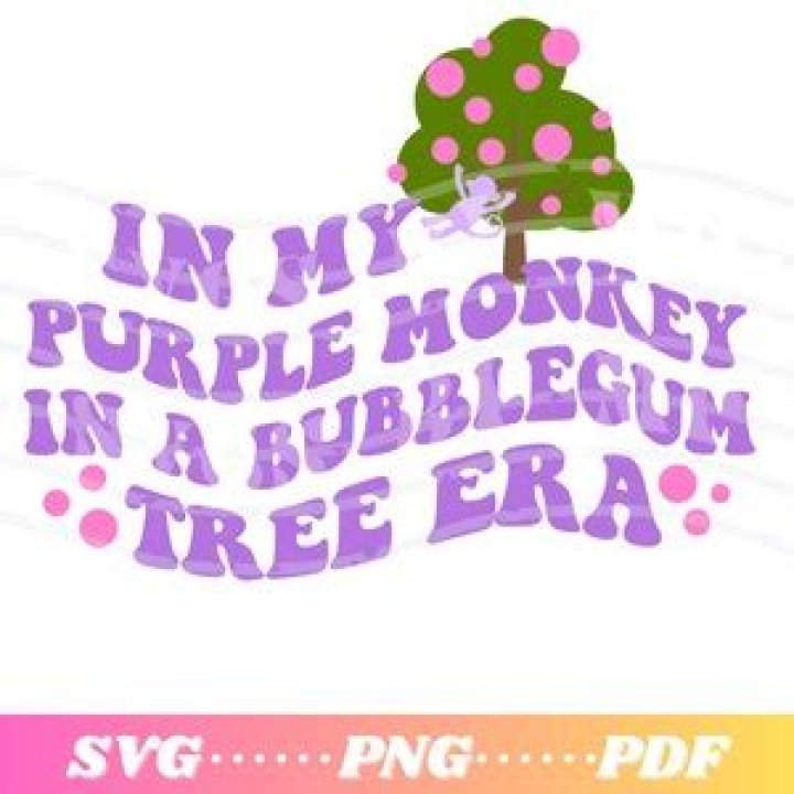 Purple Monkey in a Bubblegum Tree: A Whimsical Journey into Imagination