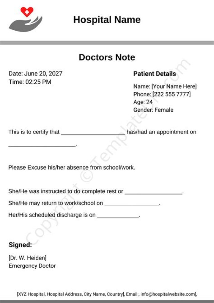 Understanding the Importance and Legitimacy of Real Doctors Notes for Work