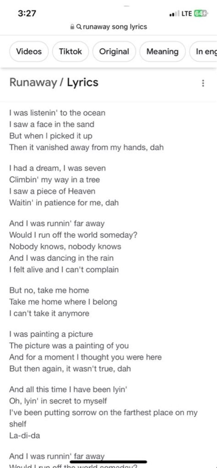 Exploring the Meaning Behind Runaway Lyrics