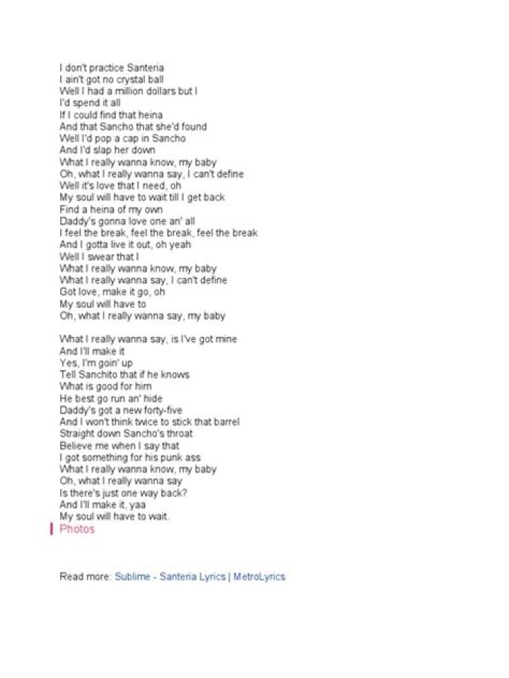 Exploring the Depths of Santeria Lyrics