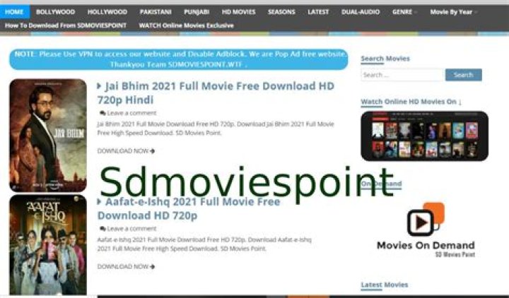 SDMoviesPoint: Your Ultimate Guide to Downloading Movies and TV Shows