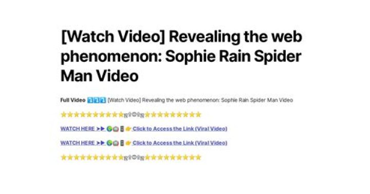 Unraveling the Mystery of Sophie Rain: Spider-Man and Erome