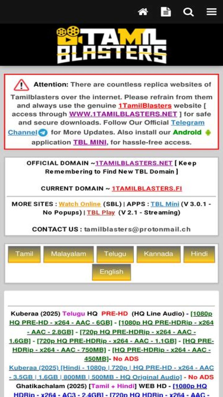 Tamil Blasters: The Pioneers of Tamil Entertainment