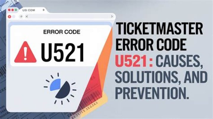 Understanding Ticketmaster Error Code U521: Causes and Solutions