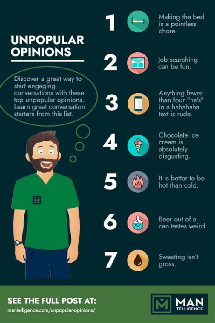 Unpopular Opinions: Embracing the Controversial Perspectives in Modern Society