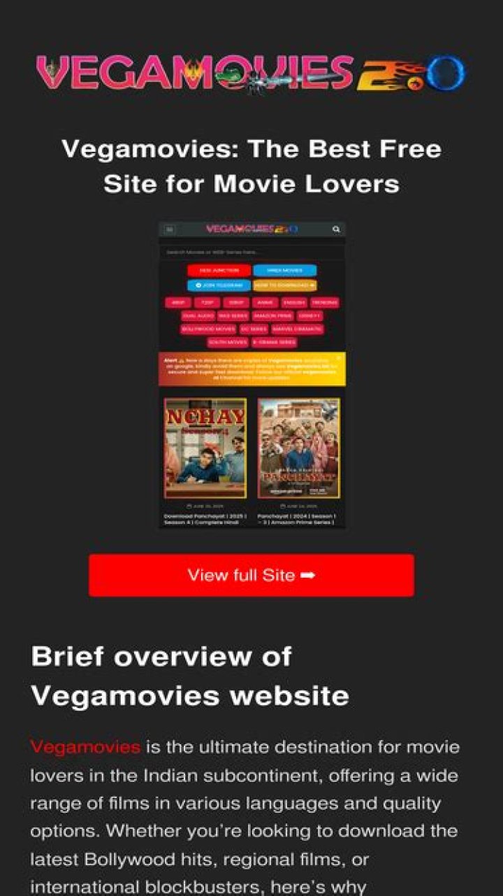 Vegamovies0: Your Ultimate Destination for Streaming Movies Online