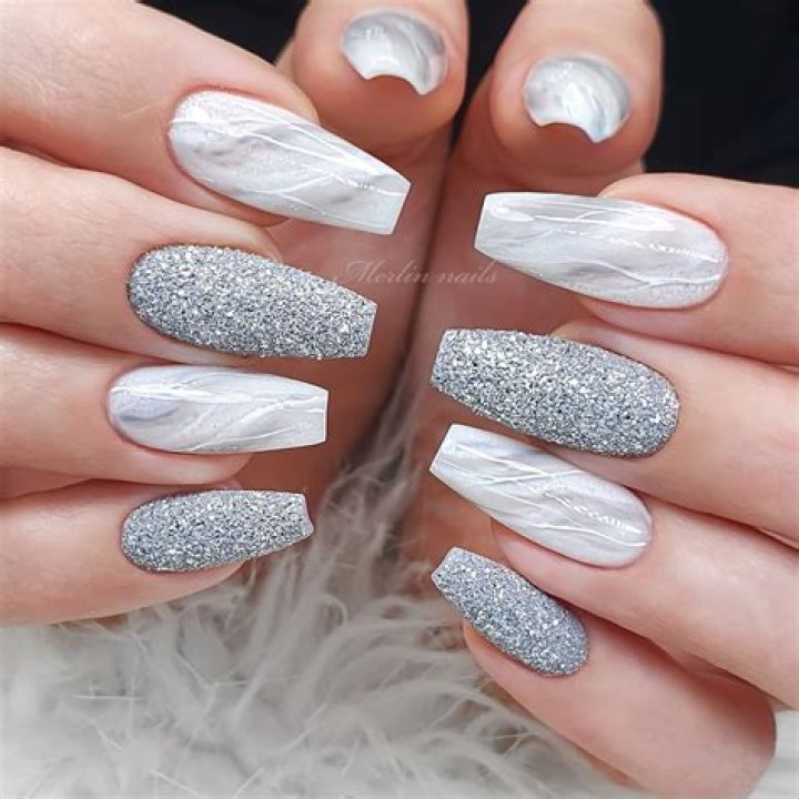 Discover the Trend: White Silver Nails for a Stunning Look